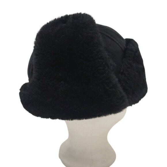 Zavelio Shearling Aviator Trapper Hat - Picture 6 of 11